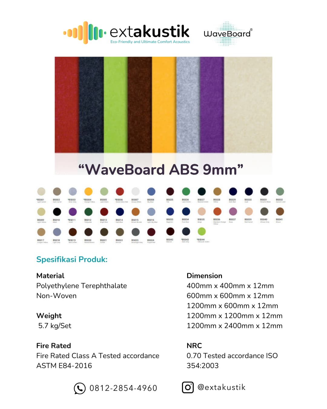 WAVEBOARD ABS 9MM (EXTAKUSTIK) WAVEBOARD ABS 9MM (EXTAKUSTIK)